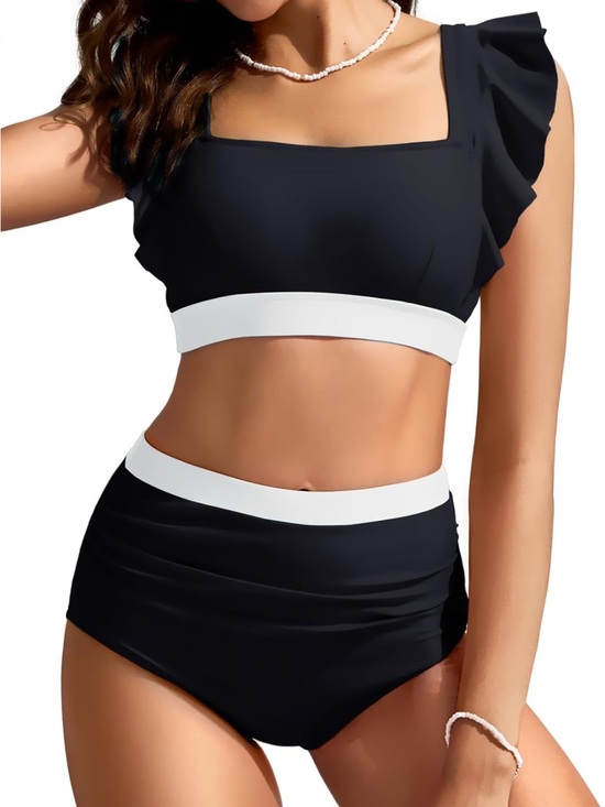 Kate Kasin Other - Kate Kasin High Wasted Two Piece Bikini Sz XL